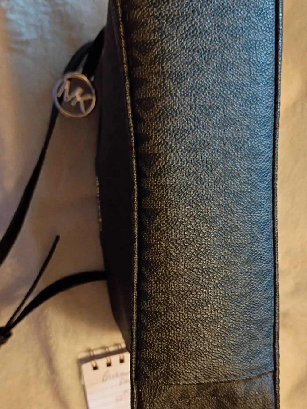 Michael Kors Black MK Logo Crossbody Shoulder Bag